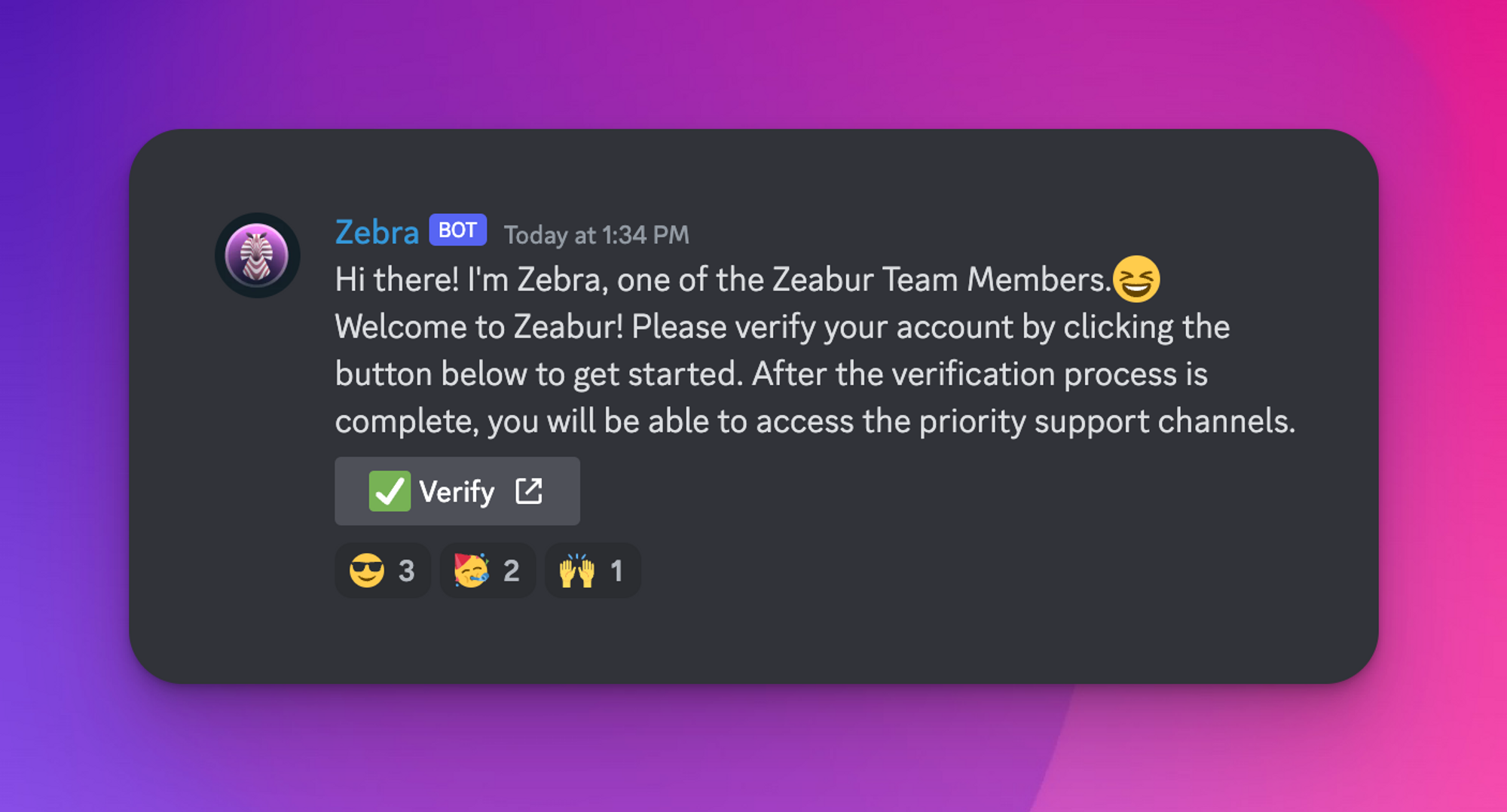 Welcome Zebra, our new team member on board!