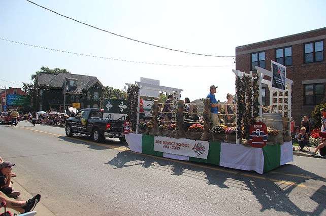 Le chariot dans la Grande Parade