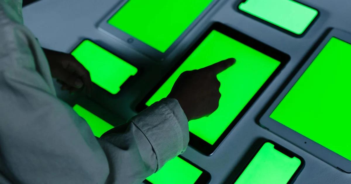 A person using assistive technology to interact with a digital government platform for accessibility