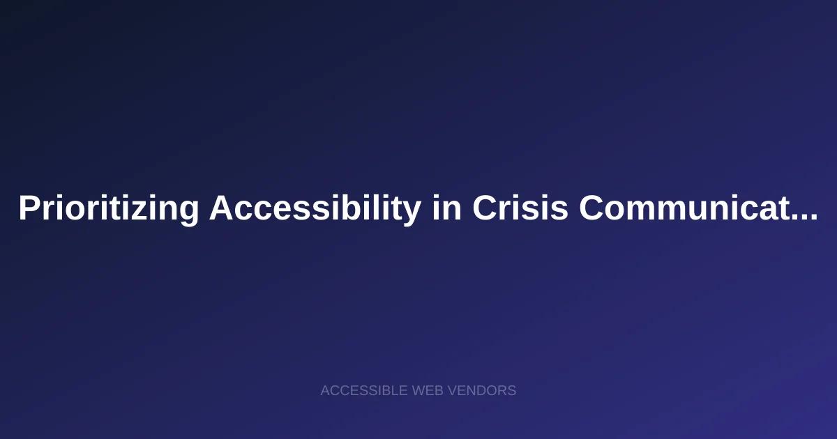 A professional checking accessible digital crisis communication tools on a mobile device
