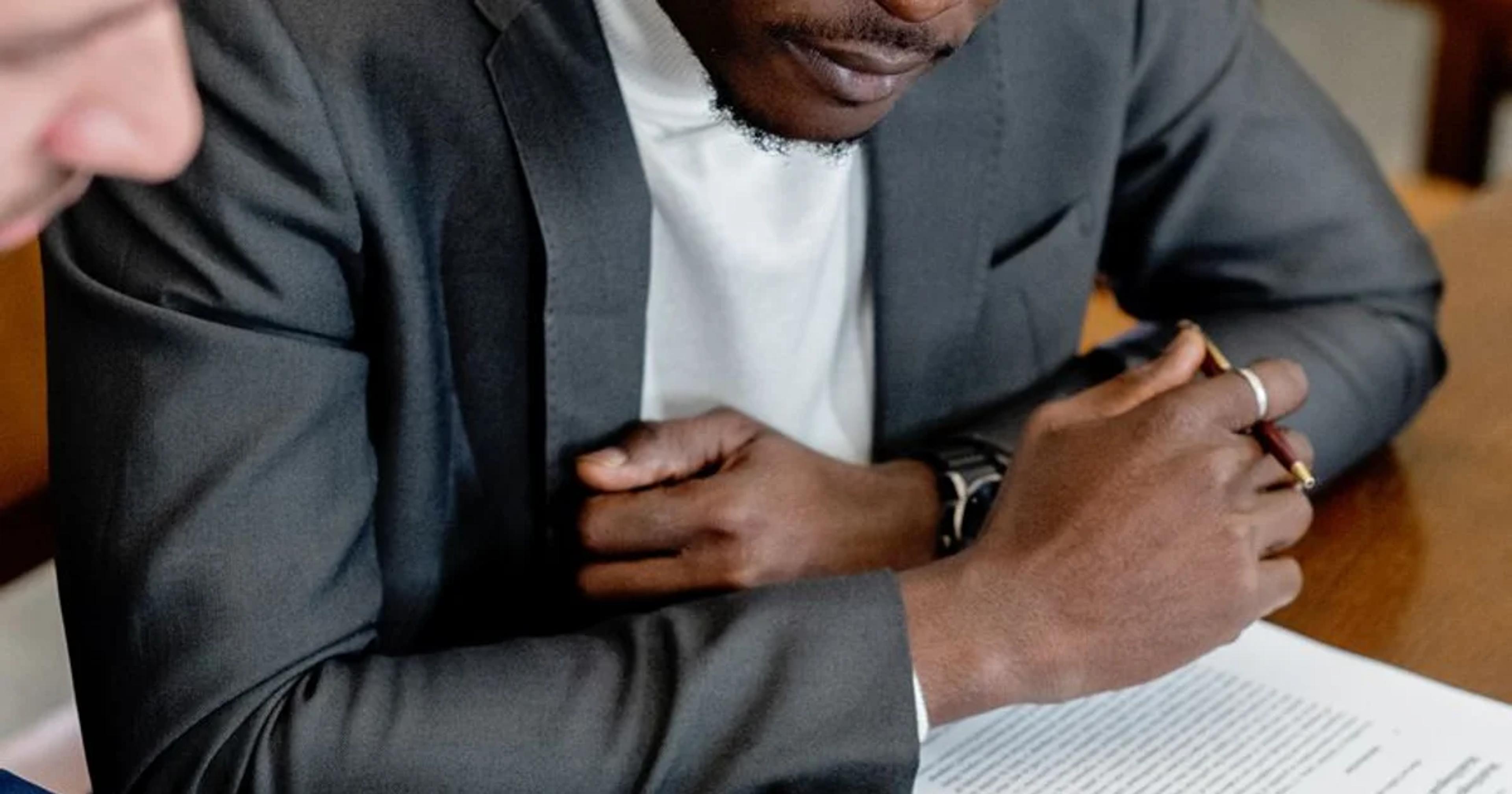 A person using a screen reader to verify an accessible digital public notary service document