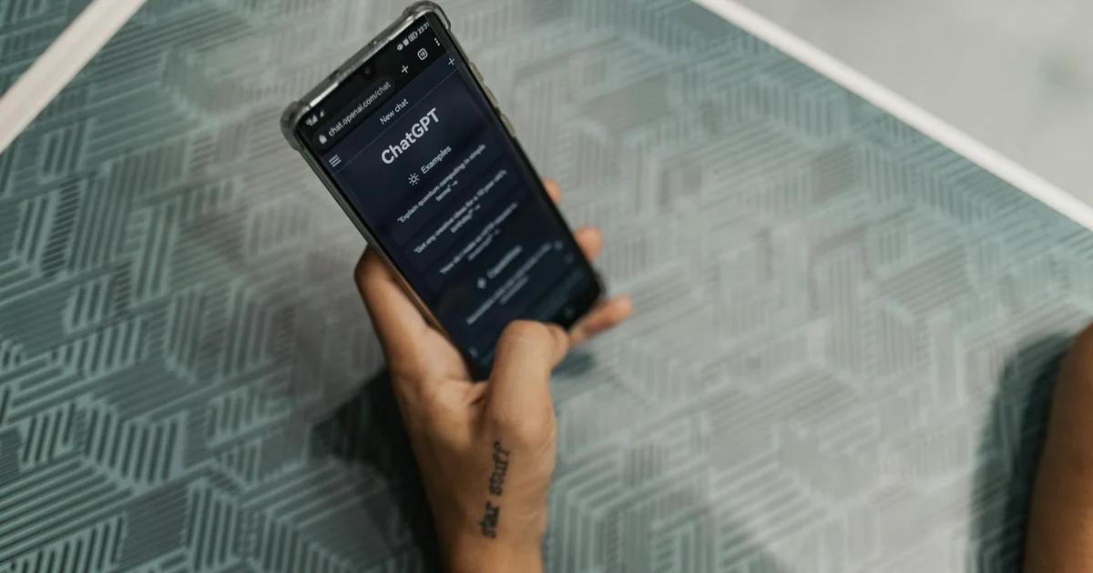 A person using an accessible civic chatbot interface for ADA compliance