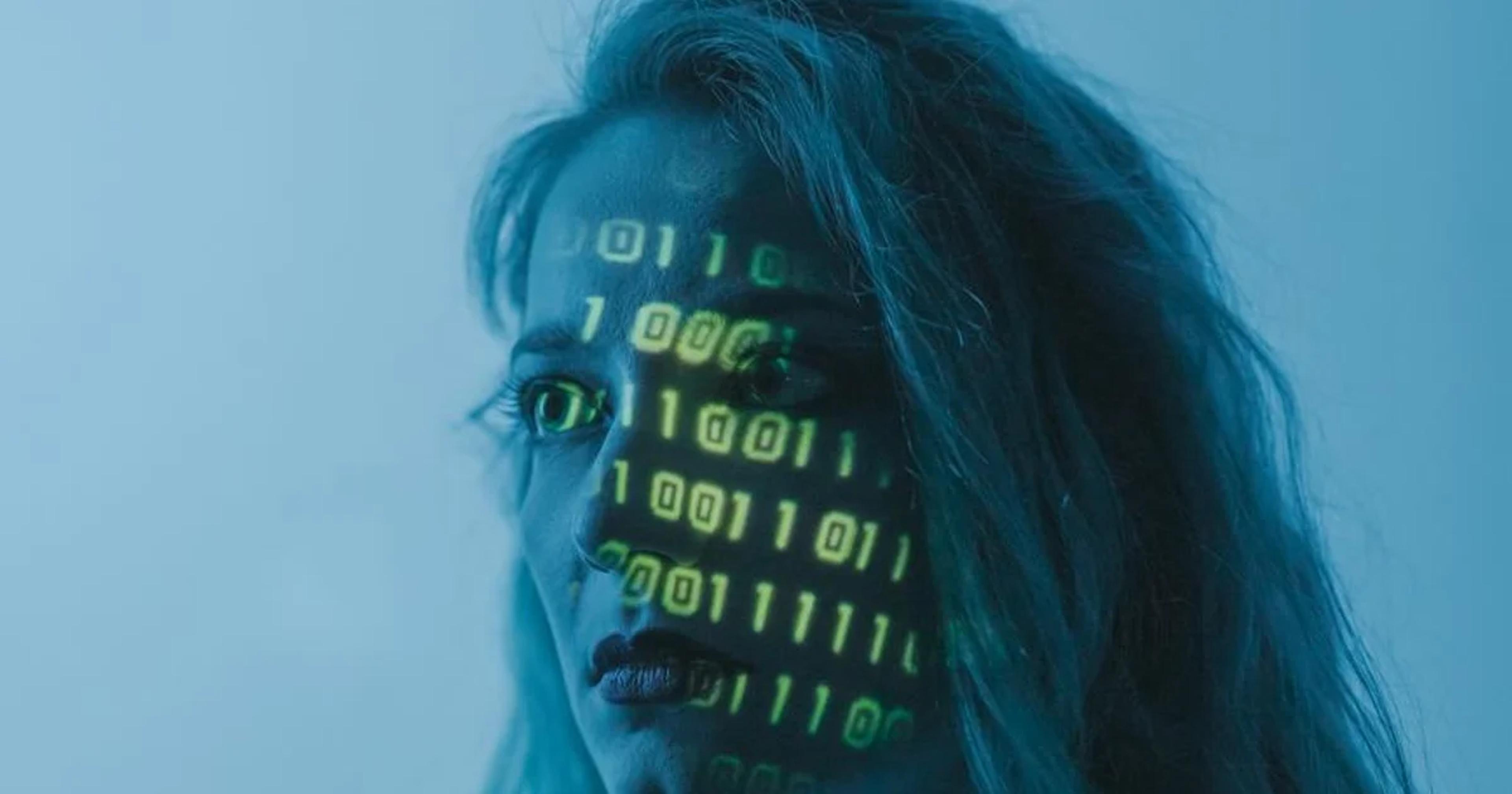 A person using an accessible civic blockchain identity system on a tablet device
