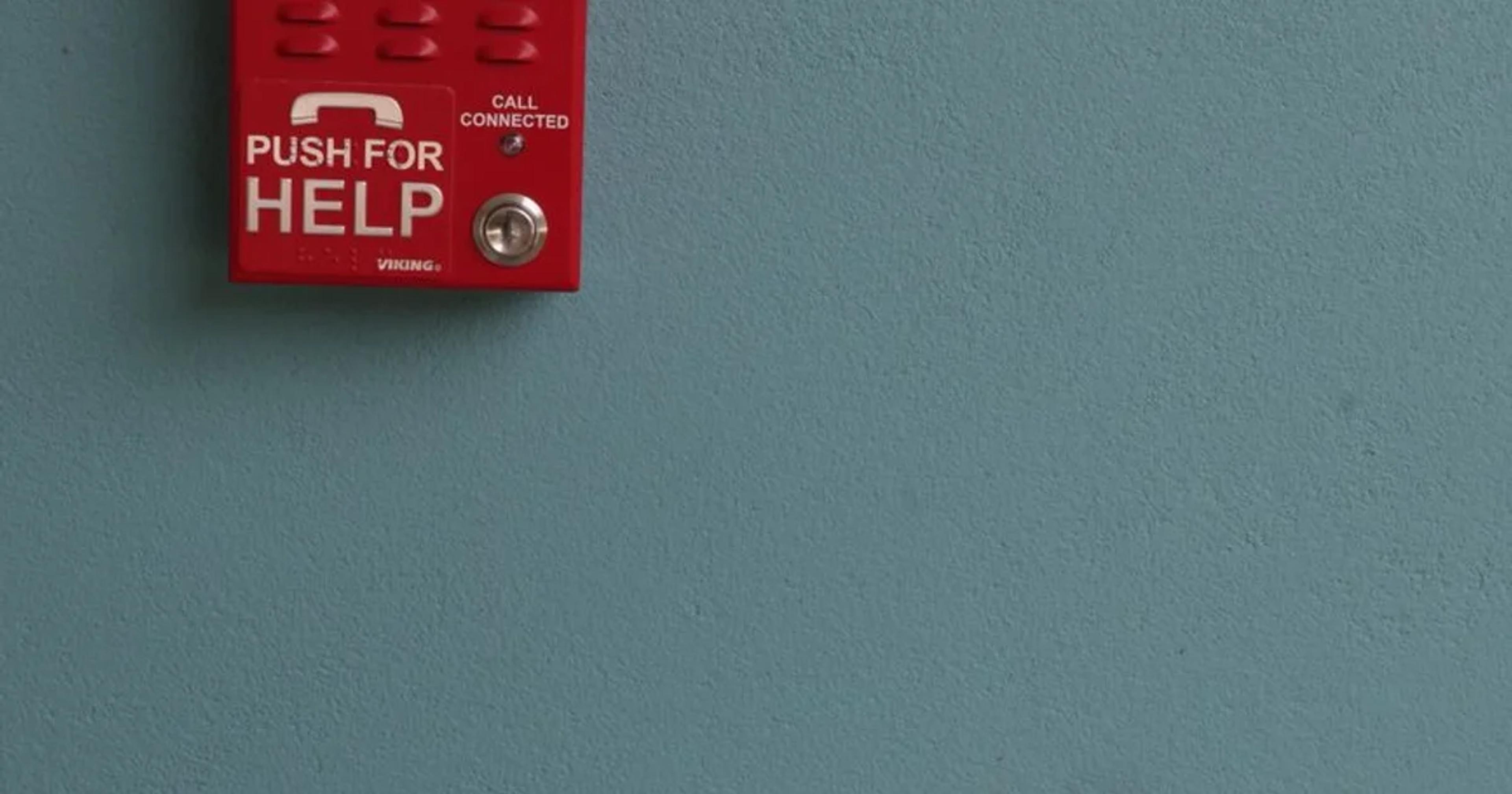 A digital interface displaying an accessible public emergency notification system on a smartphone