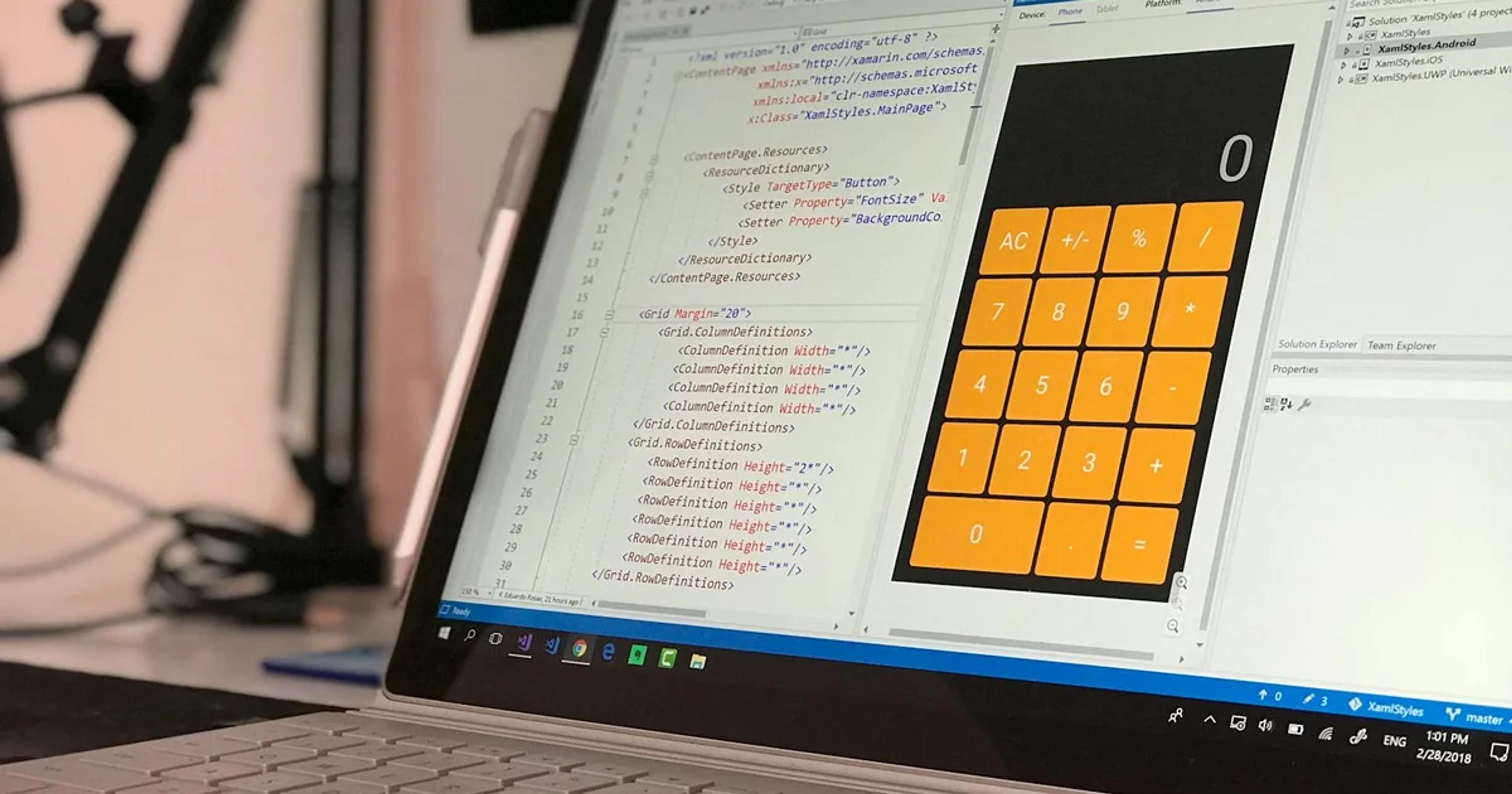 A developer working on code to improve digital accessibility and ADA compliance.