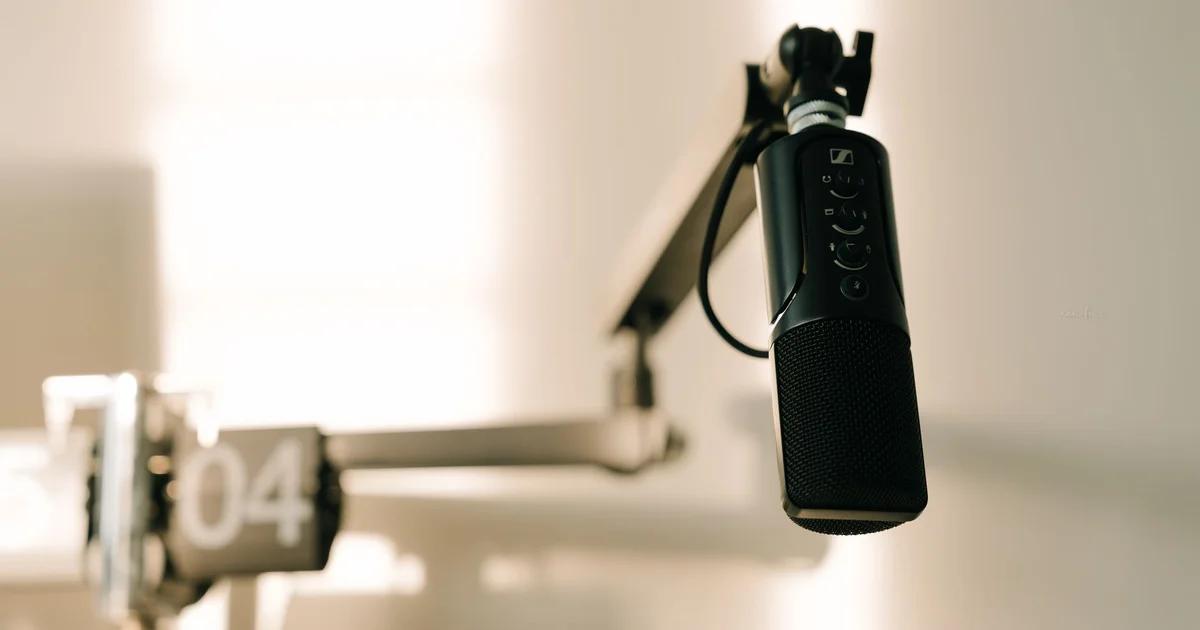 Professional microphone representing ADA compliant civic podcast accessibility