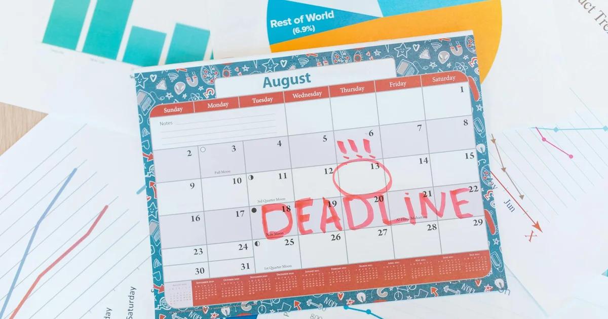 A business calendar highlights critical phased compliance dual deadlines, ensuring web accessibility for all users.