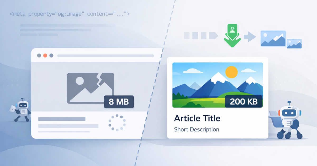 An image breaking the preview because it is above the limit of a platform