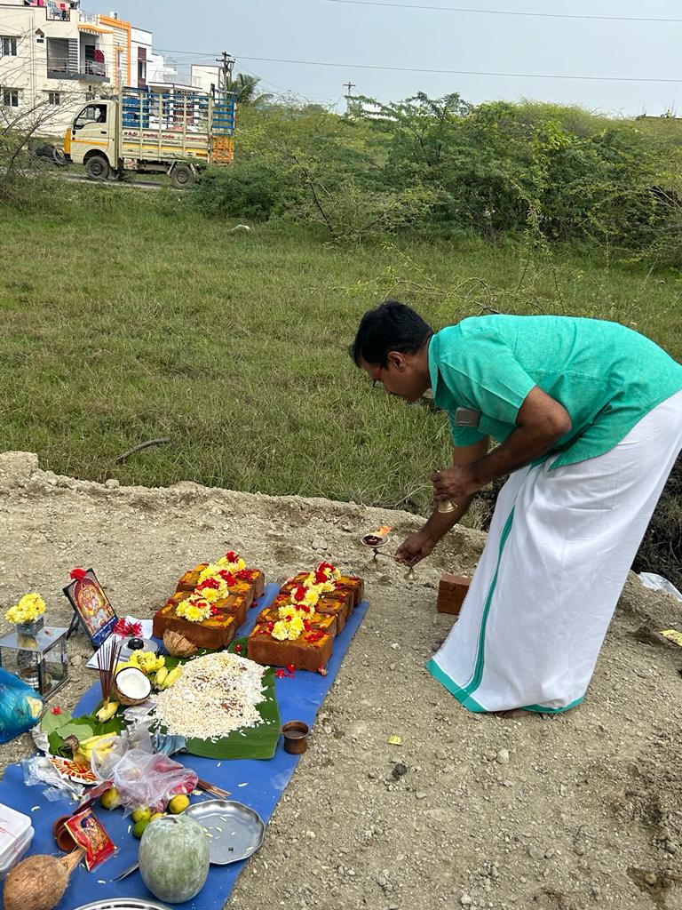 Bhoomi Poojai By Mr. vivekanandan sir