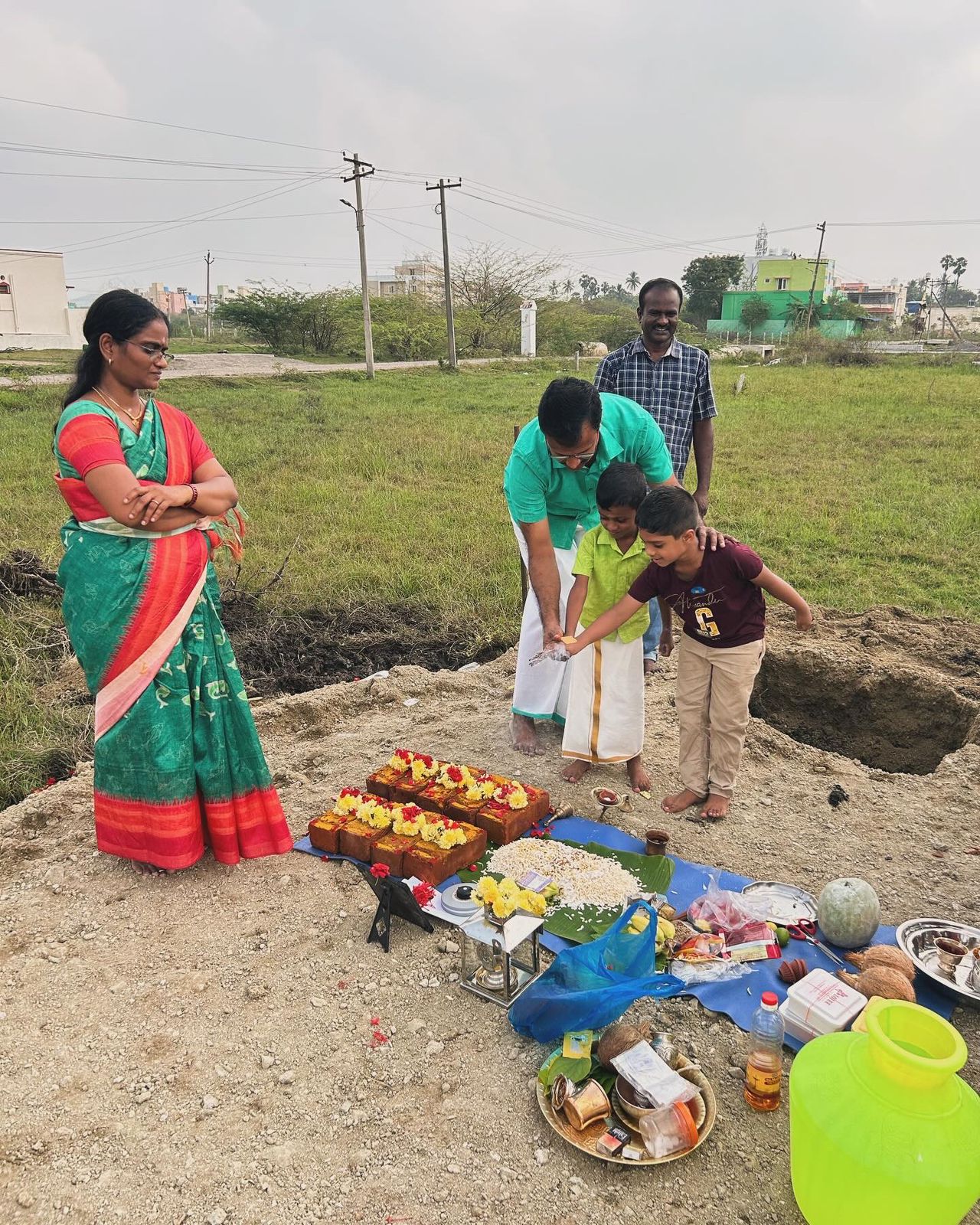 Family bhoomi pooja