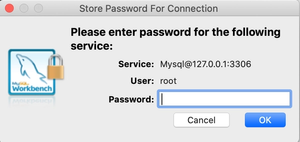 MySQL Workbench Store Password For Connection