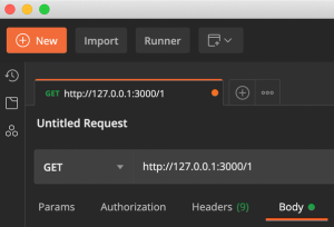 Postman GET request with request parameter