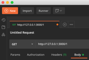 Postman GET request with request parameter