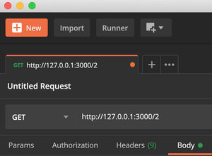 Postman GET request with request parameter