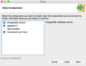 Postgresql installation setup