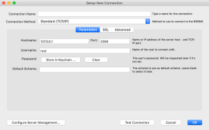 MySQL Workbench Setup New Connection