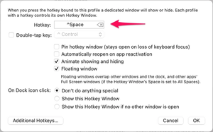iterm2 preferences select window hotkey