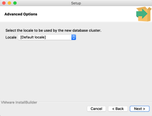 Postgresql setup select locale