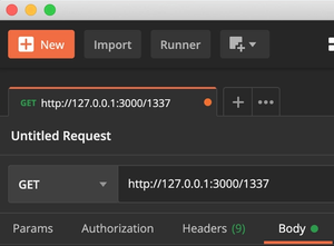 Postman GET request with request parameter