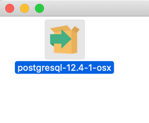 PostgreSQL 12.4.1 installation file