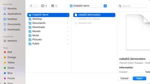 cobalt2 iterm colors