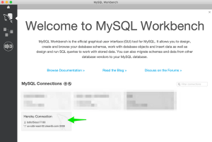 MySQL Workbench connections