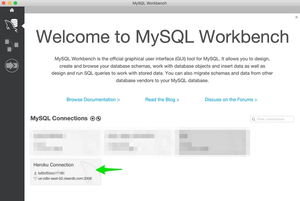 MySQL Workbench connections