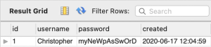 MySQL Workbench resulting single row