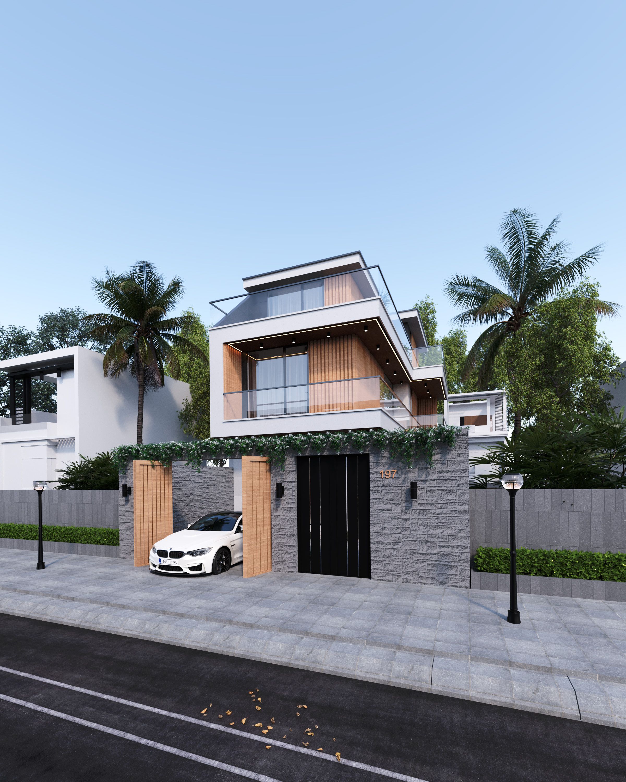 Fachada Residencial e Área Comum