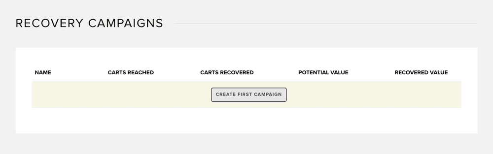 Creating a first recovery campaign in Snipcart dashboard.png