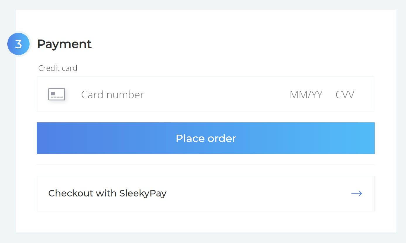 Cart payment step