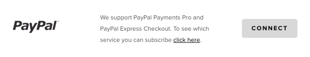 Connect PayPal