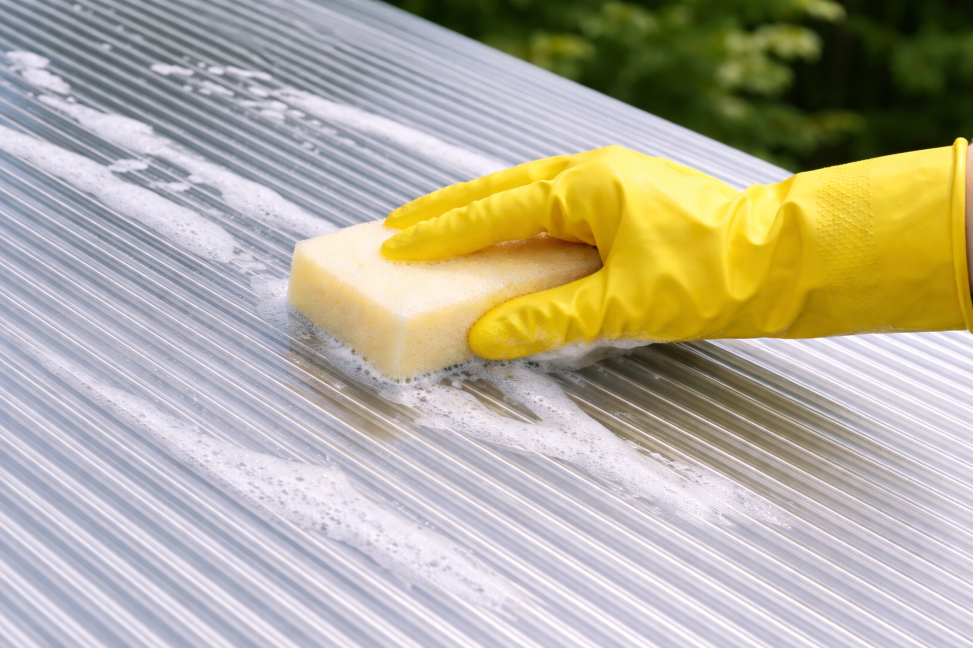 Rengöring av kanalplast