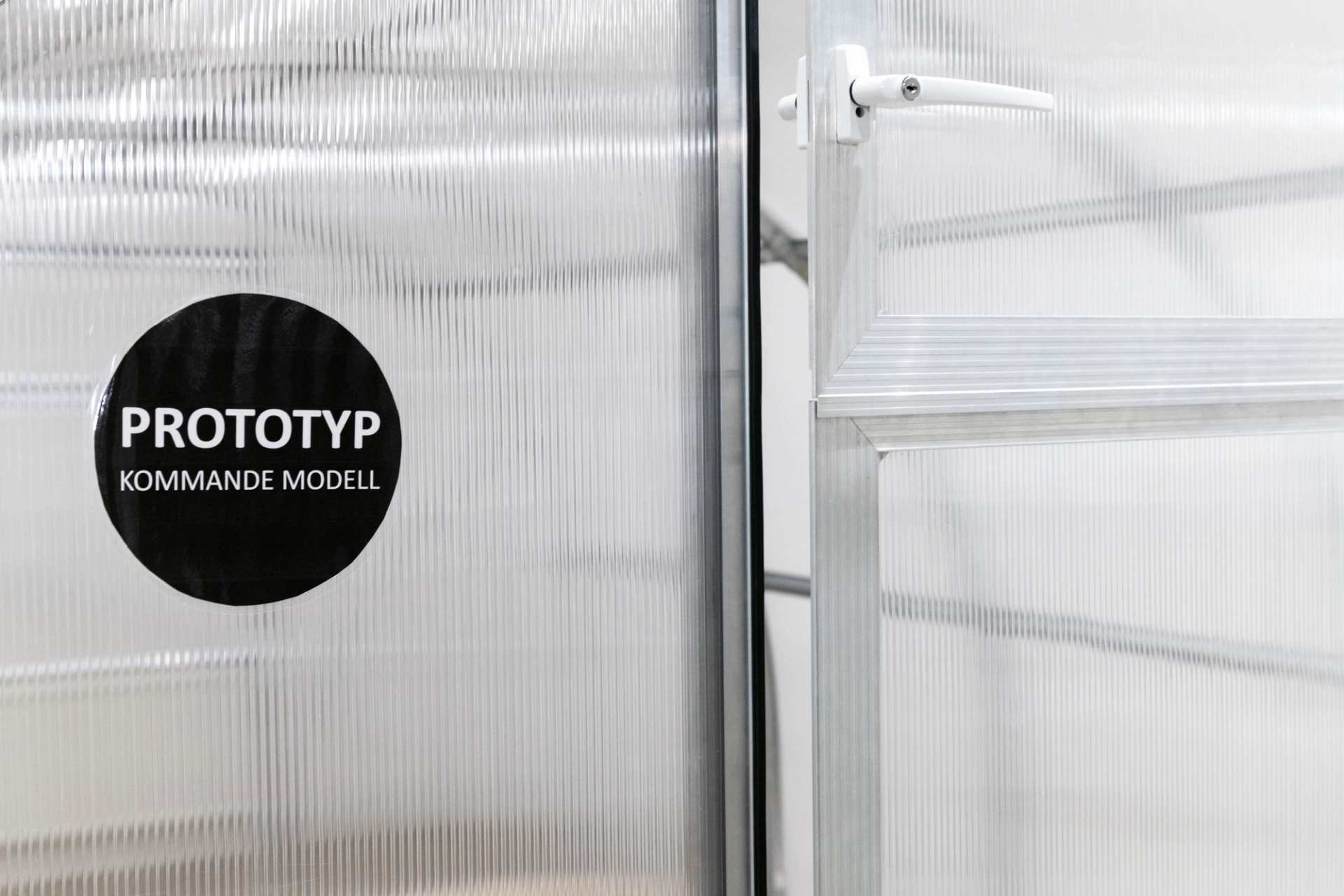 Prototyp av kommande tunnelväxthusmodell från Grohus