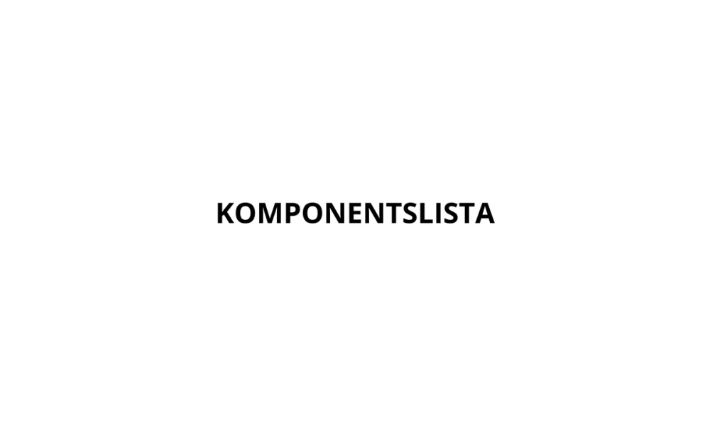 Komponentslista