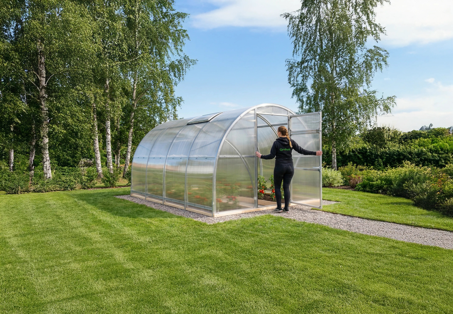 Tunnelväxthus av högsta kvalitet från Grohus