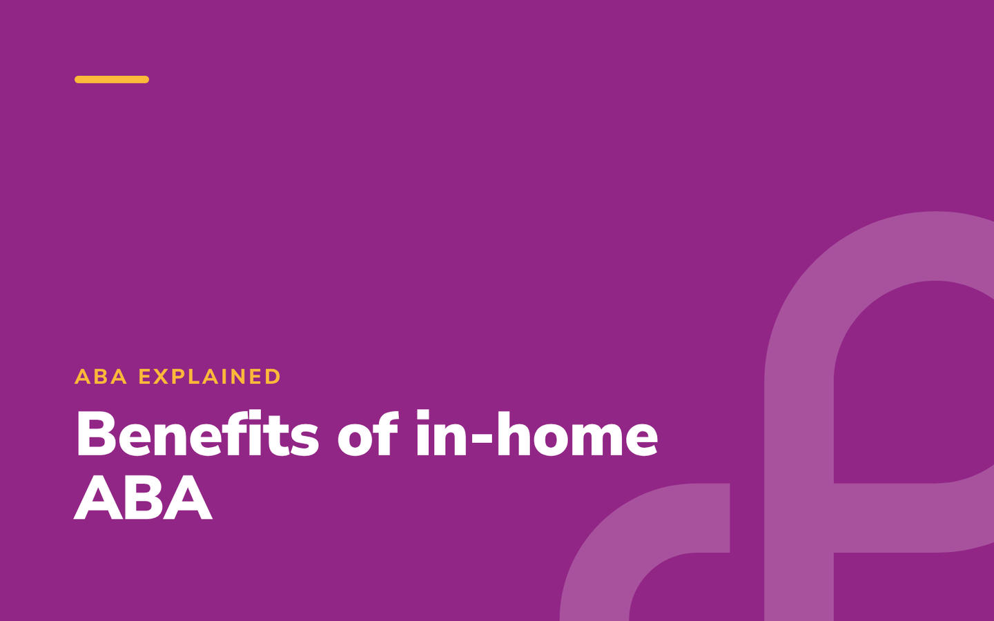 In-Home ABA Therapy Services