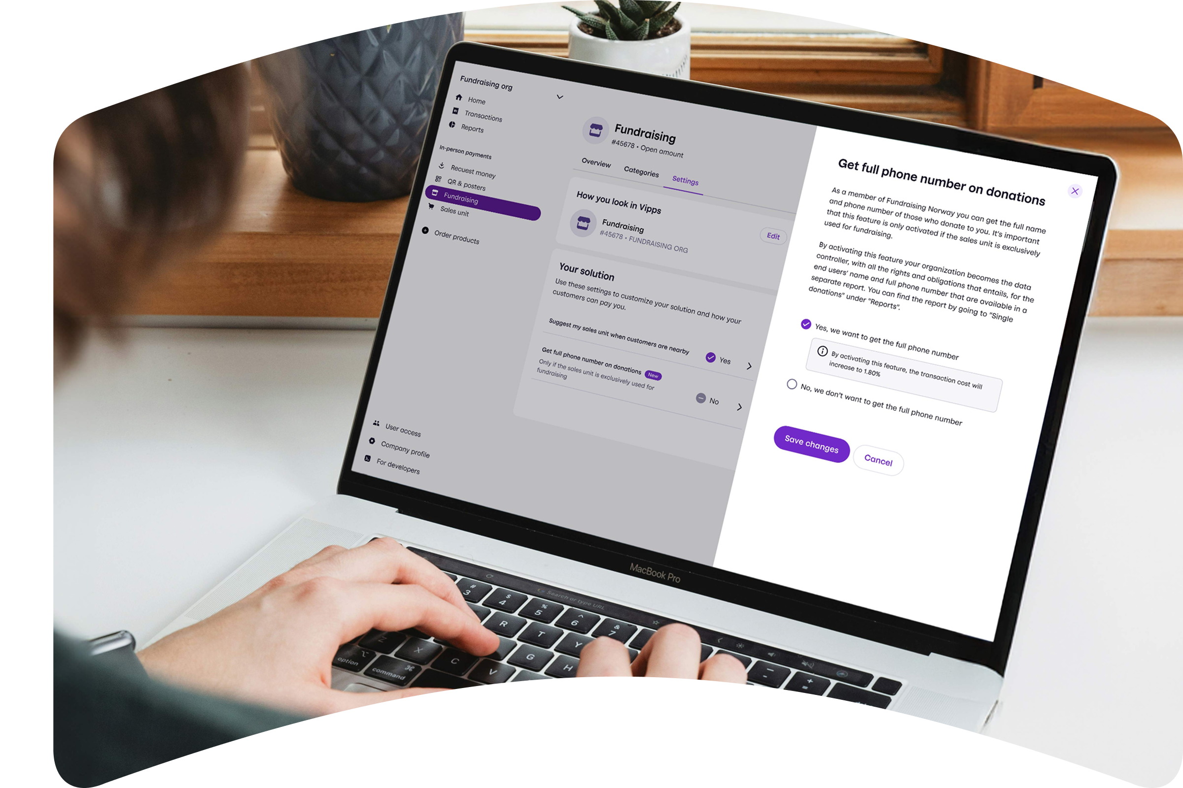Get donation report with Vipps/MobilePay number