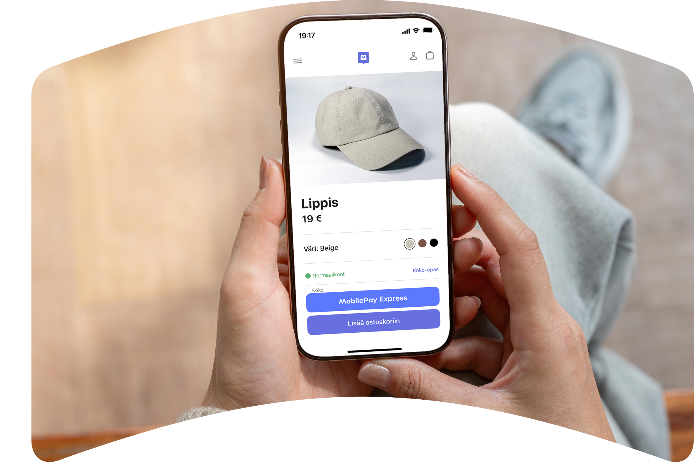 a person is holding a cell phone that says lippis on the screen