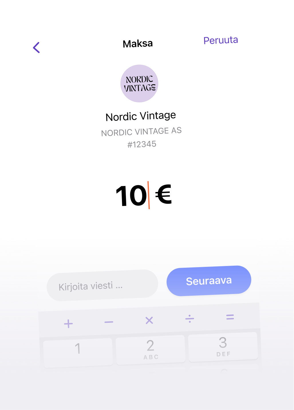 a screenshot of a nordic vintage app