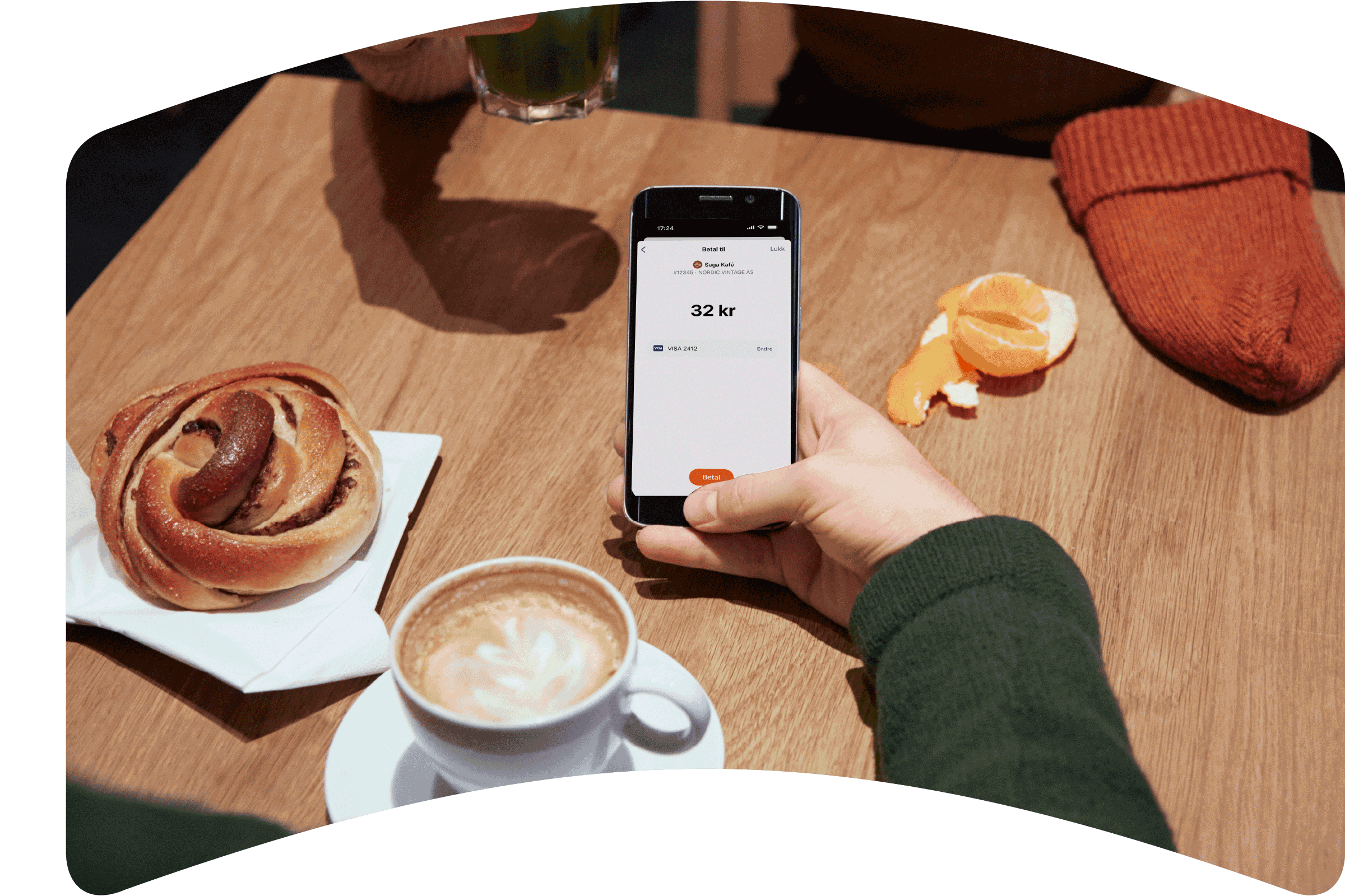 Vipps, så valde du mottagarkort i Vipps