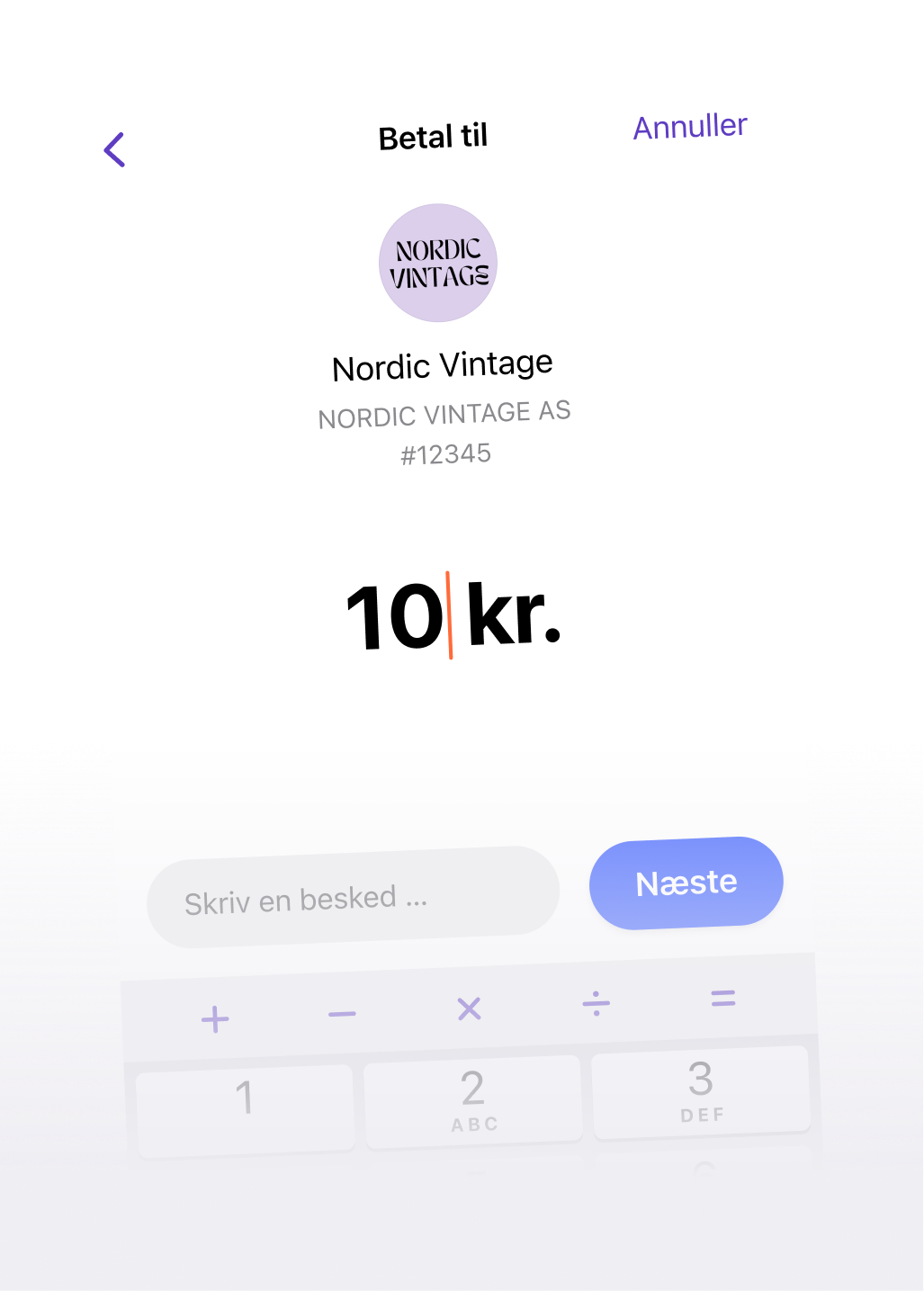 a screenshot of a nordic vintage app