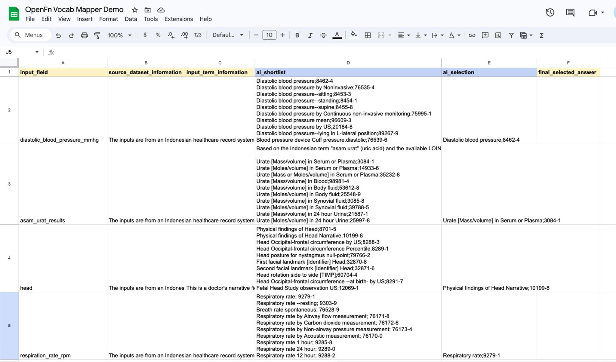 Data Mapping AI Assistant in Google Sheets