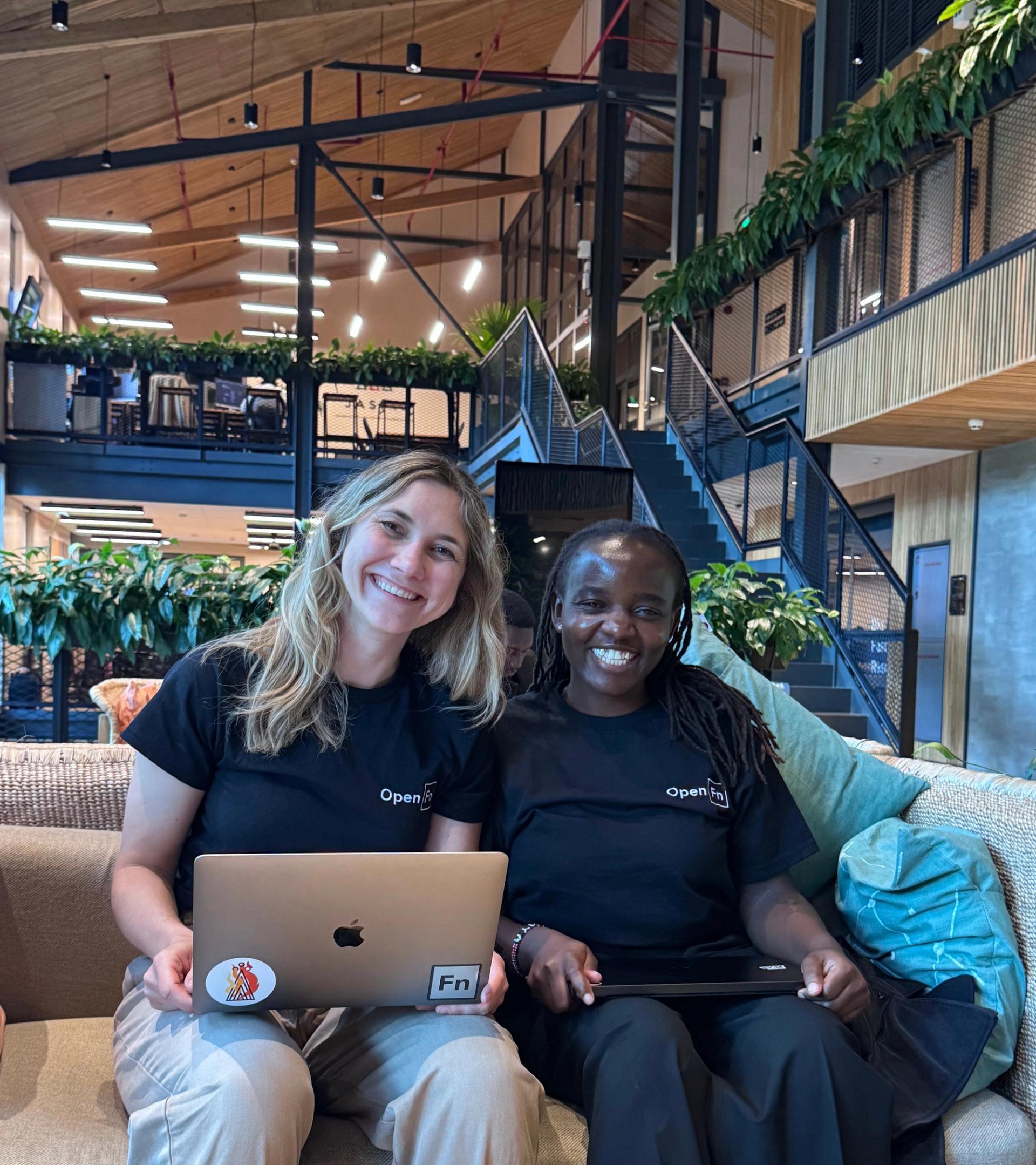 Aleksa and Hunter at Norrsken House