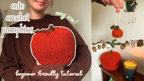 Easy Crochet Large and Mini Pumpkins Pattern