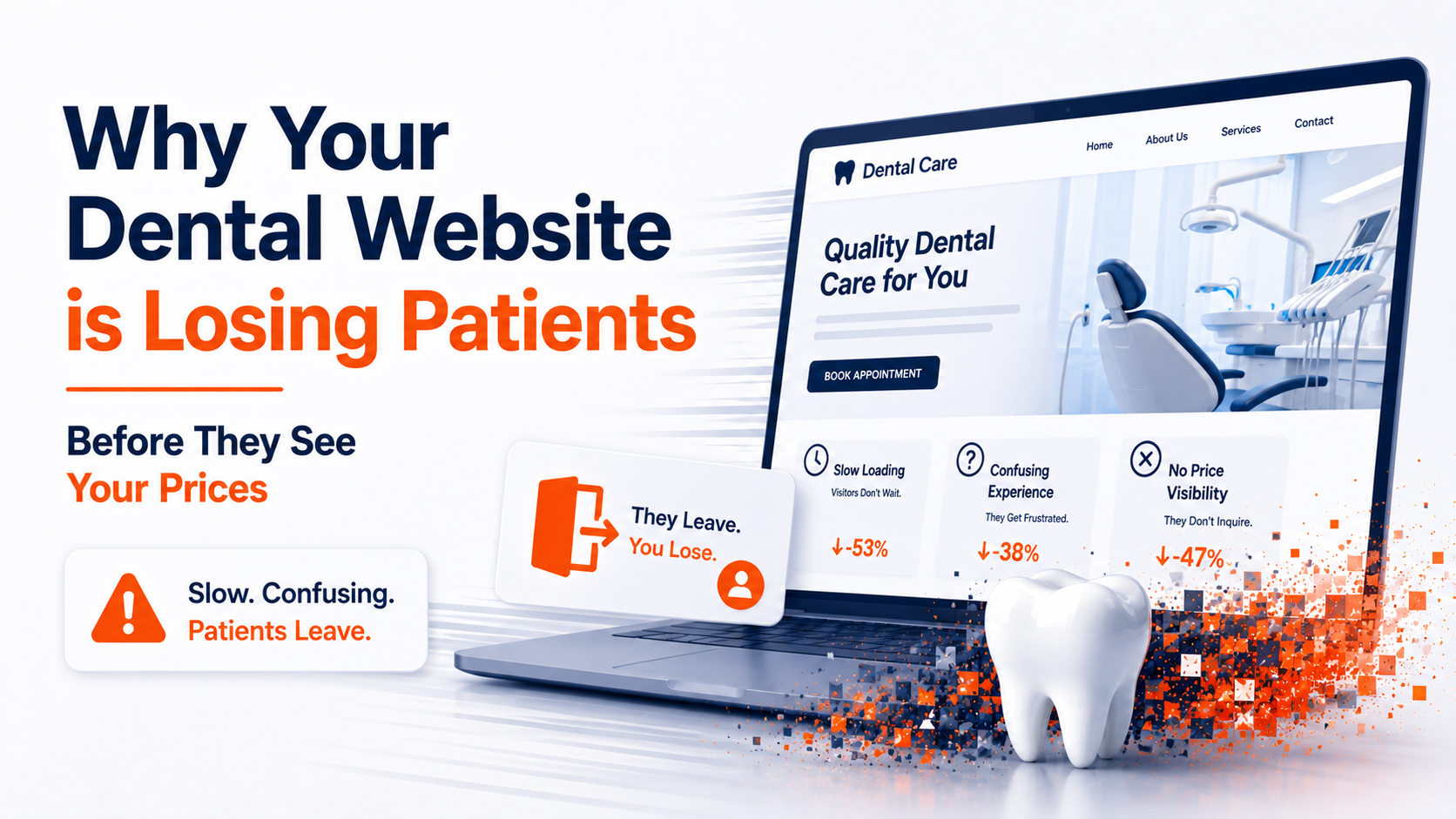 Why your dental website is losing patients before they see your prices