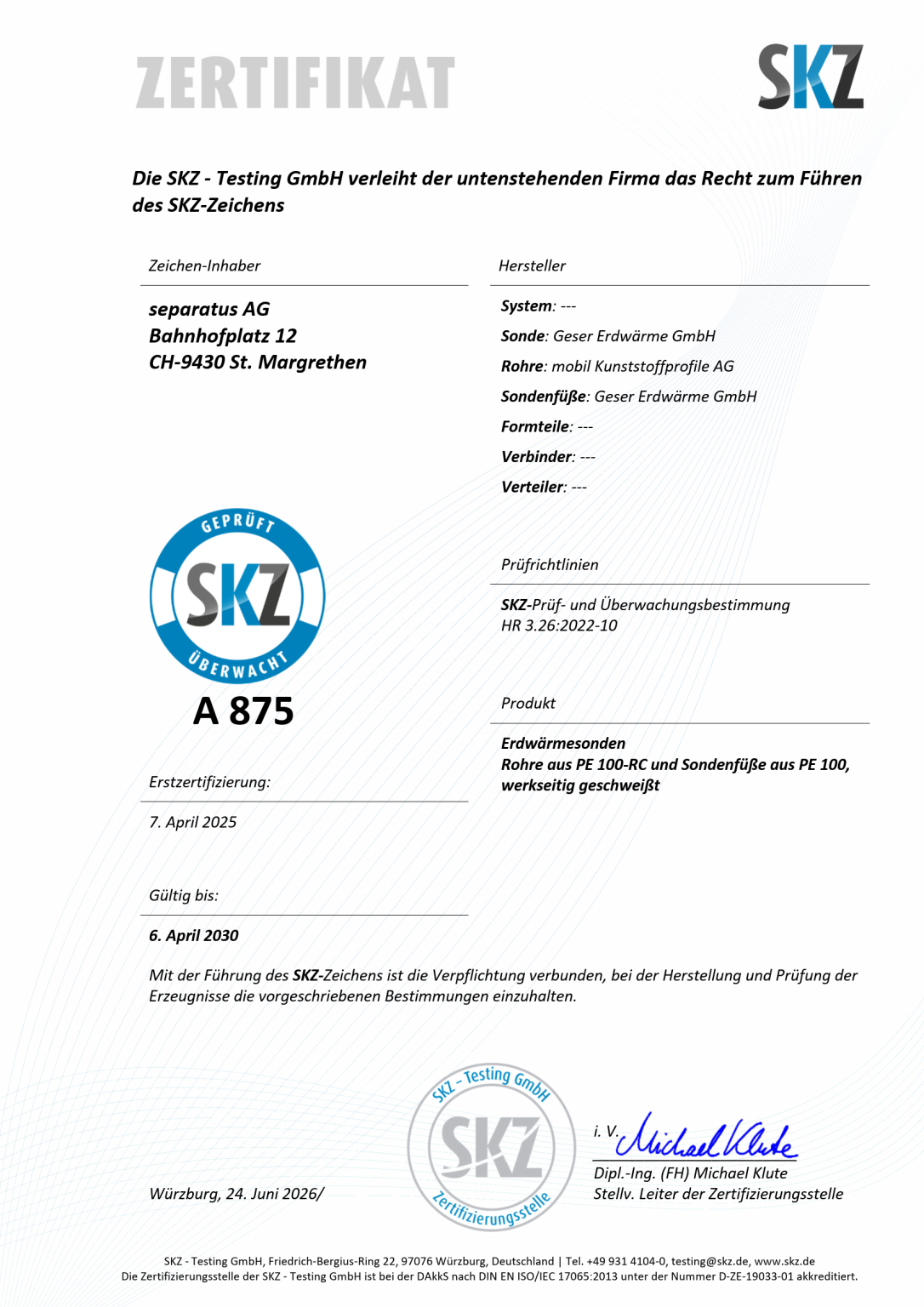 separatus ist SKZ zertifiziert – Bild aus dem ursprünglichen Beitrag