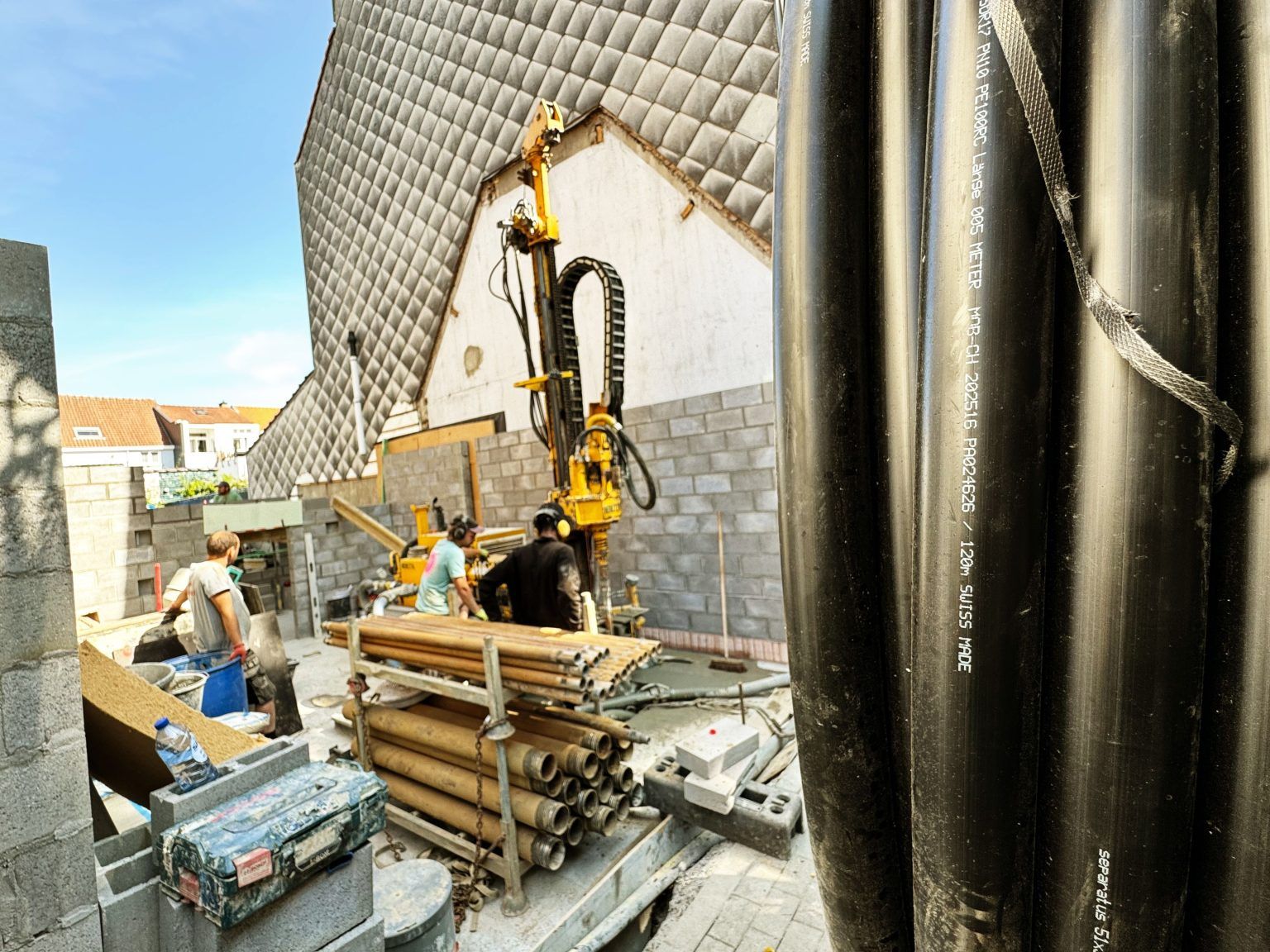 separatus implemented with 90 mm drilling in Brussels