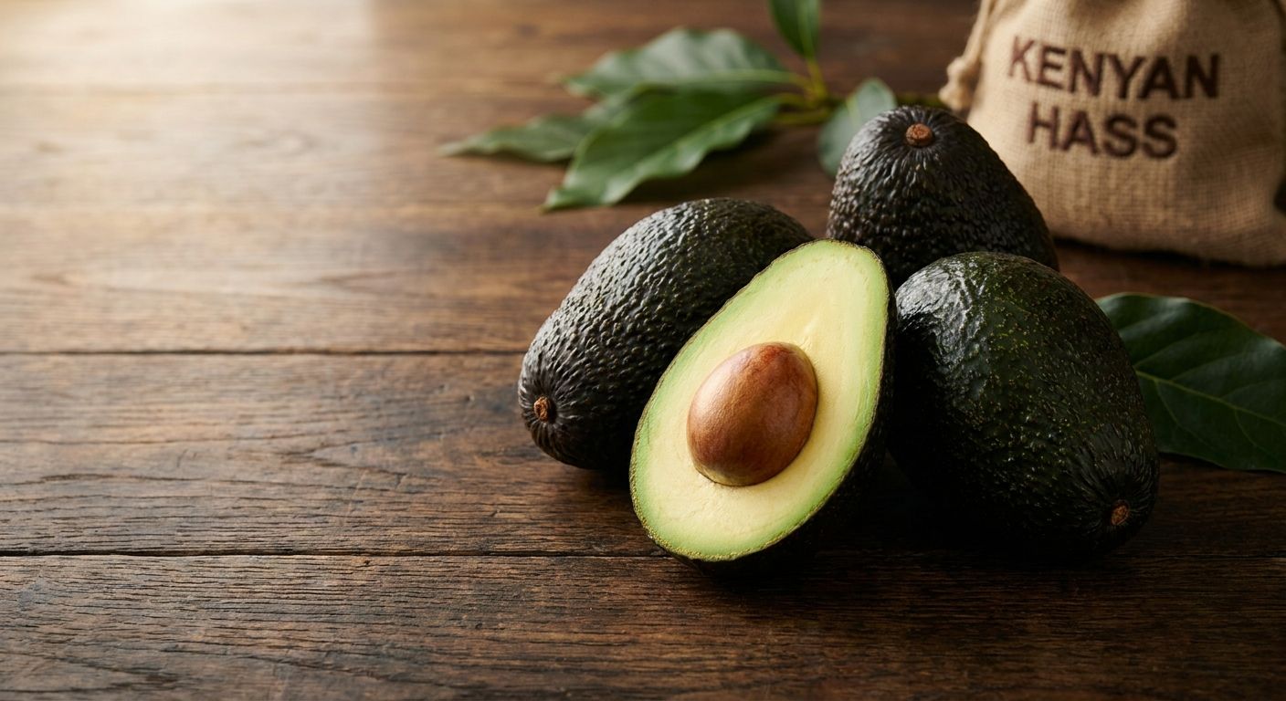 Export-grade Kenya Hass avocados packed for international shipment