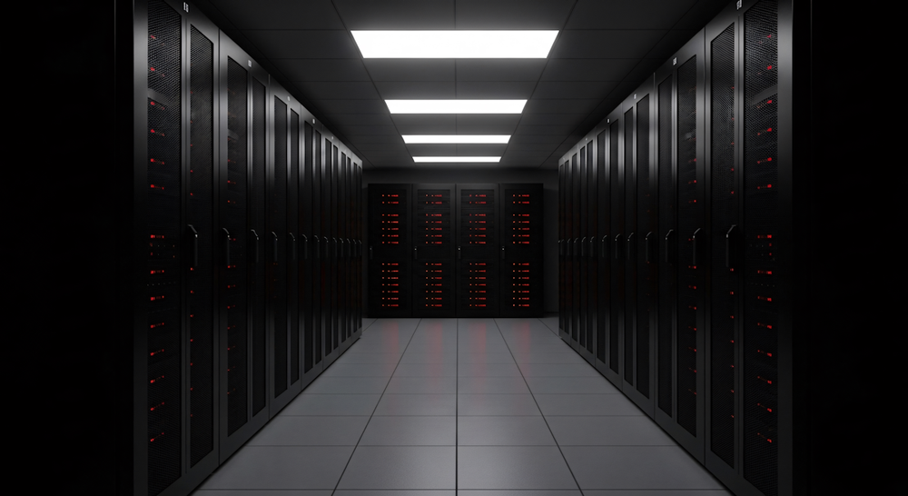 Image of Futuristic Server Room